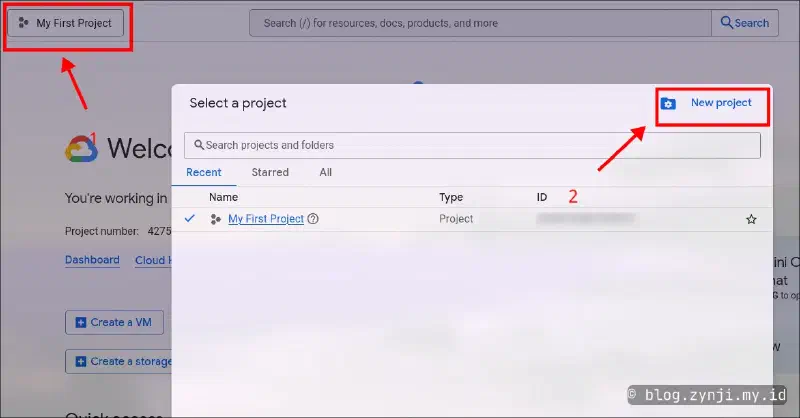 Create Google Cloud Project