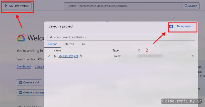 Create Google Cloud Project