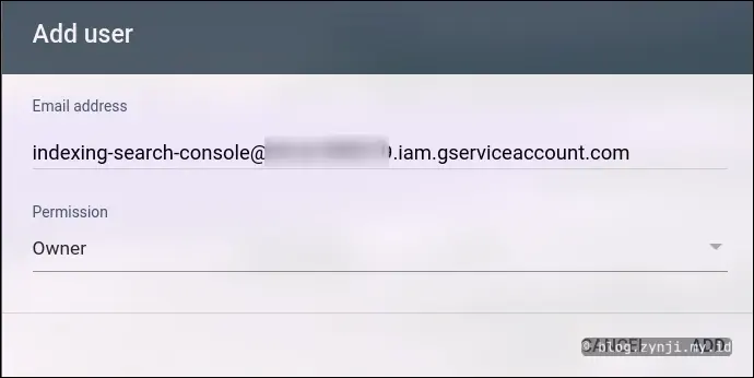 Ensure permission is set to Owner